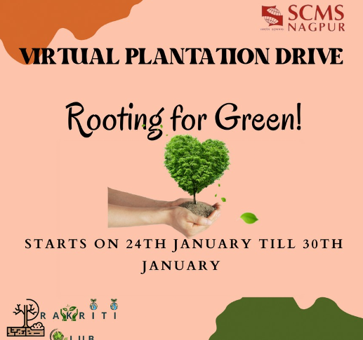 Virtual Plantation Drive - SCMS Nagpur
