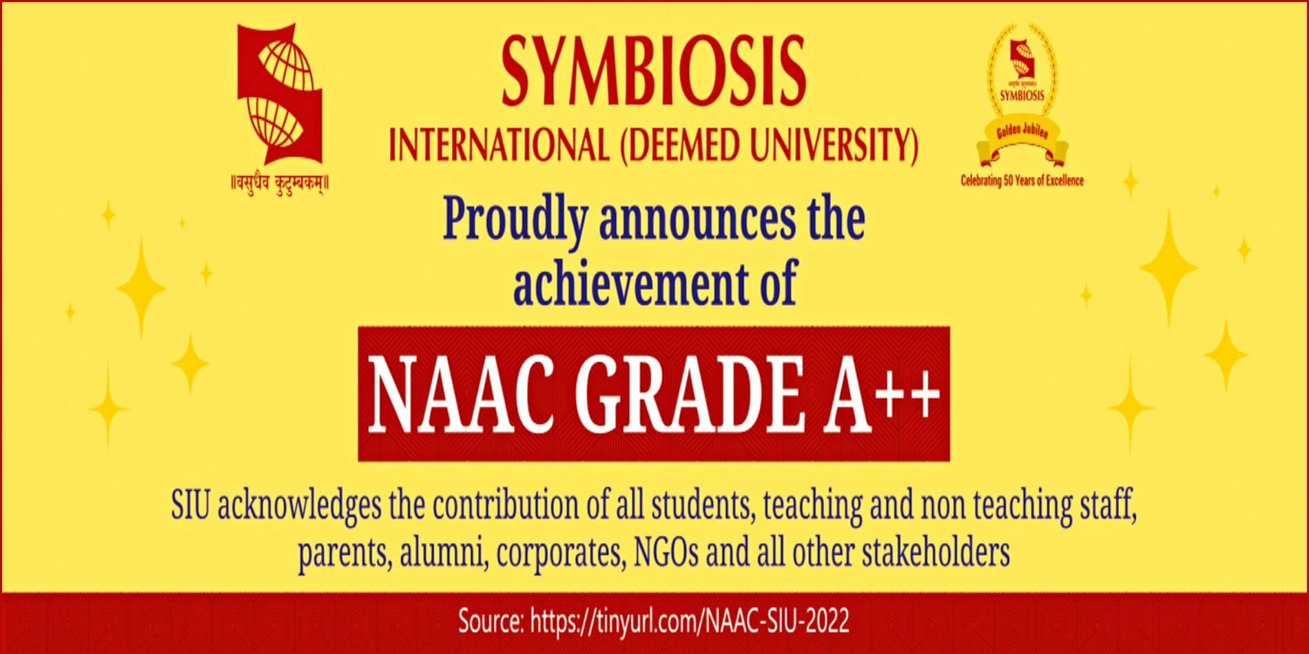 Symbiosis NACC Grade A++
